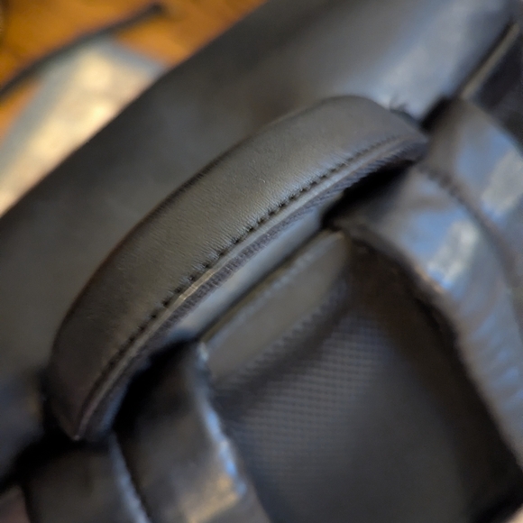 EUC Coach Smith full grain black leather terrain Track laptop backpack C2710 - Picture 11 of 16